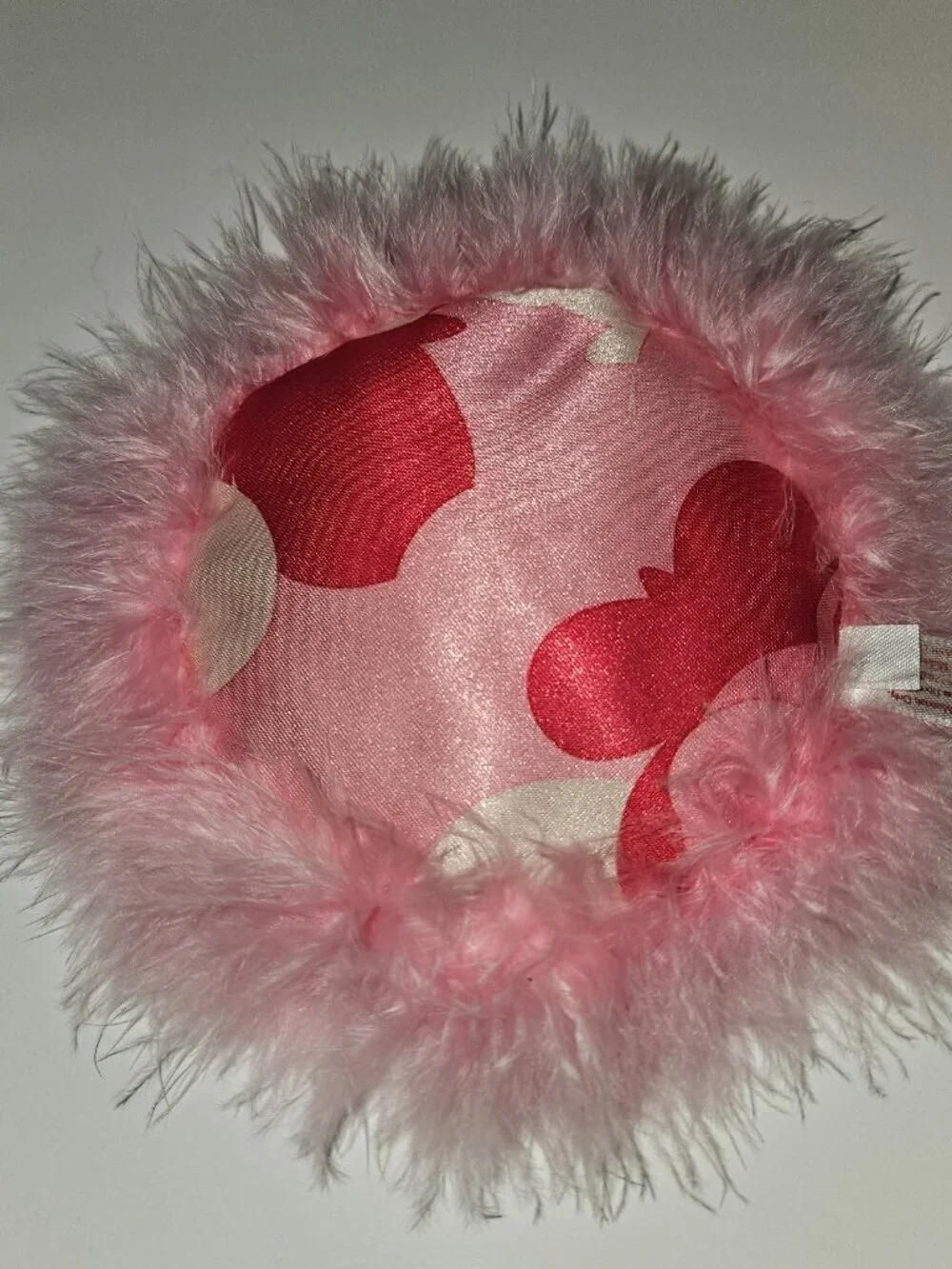 American Girl Licorice Cat Bed Replacement Pink Satin Feather Pillow Mat